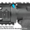 UTG RAIL PICATINNY AR-15 7" - 2-PC DROP-IN CARBINE LENGTH - Image 2