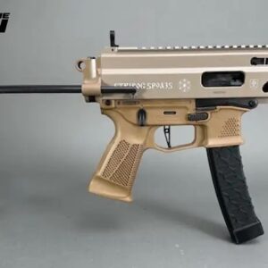 Grand Power Stribog SP9A3S Pistol - FDE| 9mm | 5" Threaded Barrel | 30rd | PDW Brace w/ Tailhook