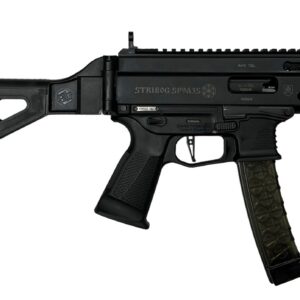 Grand Power Stribog SP9A3S Pistol - Black | 9mm | 5" Threaded Barrel | 30rd | Folding SBT Brace