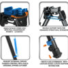 UTG BIPOD TACTICAL OP 8-12.4" - PICATINNY MOUNT W/STUD ADAPTER - Image 5