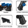 UTG BIPOD TACTICAL OP 8-12.4" - PICATINNY MOUNT W/STUD ADAPTER - Image 3
