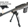 UTG BIPOD TACTICAL OP 8-12.4" - PICATINNY MOUNT W/STUD ADAPTER - Image 4