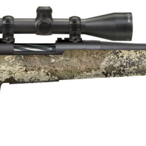 Mossberg 28065 Patriot Super Bantam 243 Win Caliber with 5+1 Capacity, 20" Fluted Barrel, Blued Metal Finish & TrueTimber Strata Synthetic Stock Right Hand (Youth) Includes 3-9x40mm Scope