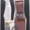 UNCLE HENRY KNIFE STAGLON 4" - CAPER W/LEATHER SHEATH - Image 3