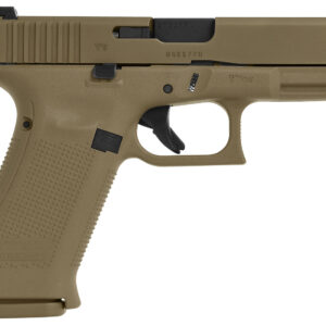 Glock PX1950703 G19X  Compact 9mm Luger 19+1 4.02" Black GMB Barrel, Coyote nPVD Serrated Slide, Coyote Brown Polymer Frame w/Accessory Rail, Coyote Brown Textured Polymer Grip, Ambidextrous