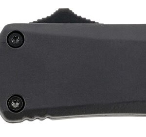 Templar Knife SBR131 Gen II  Small 2.69" OTF Dagger Plain Black Oxide Stonewashed 440C SS Blade, 4.31" Black Aluminum/Rubber Handle, Glass Breaker