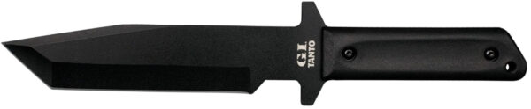 Cold Steel CS80PGTK G.I.  7" Fixed Tanto Plain Black Rust Resistant Finish 1055 Carbon Steel Blade/Black Polypropylene Scales Handle Includes Sheath