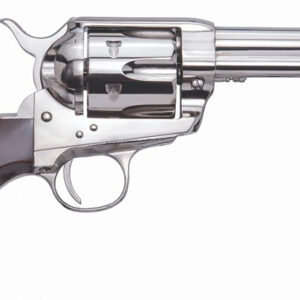 Cimarron PPP45N Pistolero  45 Colt (LC) 6 Shot, 4.75" Nickel-Plated Steel Barrel, Cylinder & Frame, Wide Front Sight, Smooth Walnut Grip