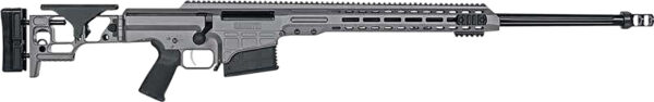 Barrett 18486 MRAD  300 Norma Mag 26" 10+1 Tungsten Gray Cerakote Rec Tungsten Gray Side Folding with Adjustable Comb Stock Black Polymer Grip Right Hand