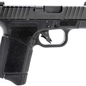 Gforce Arms GF932512 Rapture  Sub-Compact 9mm Luger 12+1 3.25" Black Steel Barrel, Black Optic Cut/Serrated Slide, Polymer Frame, Black Textured Grip