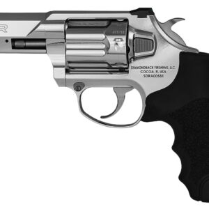 Diamondback DB0700S703 SDR  357 Mag/38 Special +P 6 3" Stainless Steel Barrel, Cylinder & Frame, Black Hogue Rubber Grip, Exposed Hammer