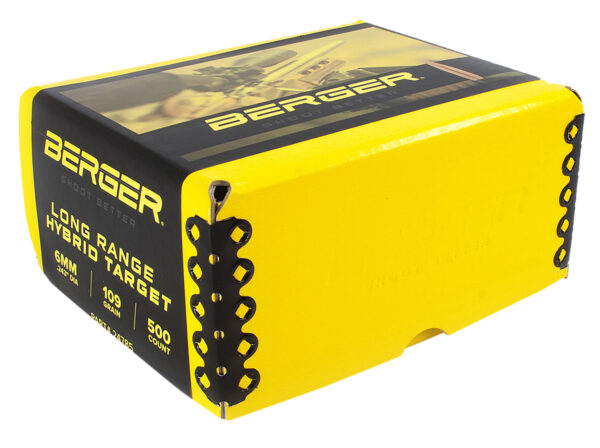 Berger Bullets 24785   6mm 109gr Long Range Hybrid Target 500/Box