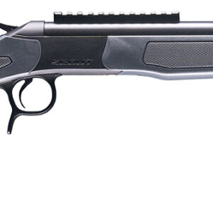 CVA CR4439 Scout  35 Whelen 1rd 22" Blued Threaded Barrel, Blued Picatinny Rail Receiver, Stealth Gray Fixed Synthetic Stock