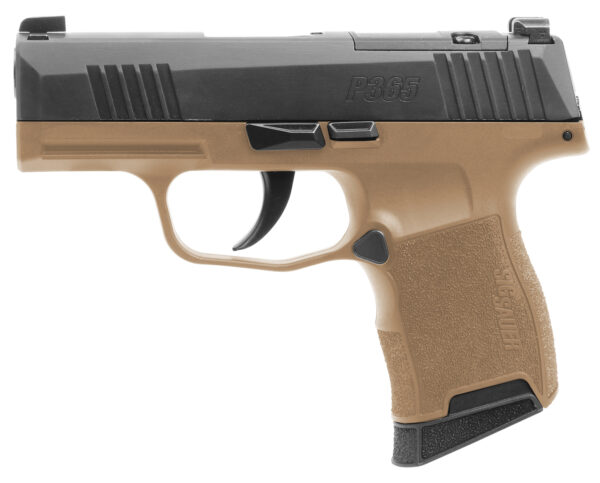 Sig Sauer 3659CTXR3P P365X  Micro-Compact Frame 9mm Luger 10+1 3.10" Steel Barrel, Optic Ready/Serrated Slide, Coyote Tan Stainless Steel Frame w/Accessory Rail, Polymer Grip