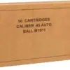 WINCHESTER USA SERVICE GRADE 45ACP 230GR 50RD BX 500RD CASE - Image 4