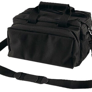 Bulldog BD910 Deluxe Range Bag Black Nylon Water-Resistant Outer Shell, Adjustable Strap, Removeable Divider, Storage Pockets, Deluxe Padding