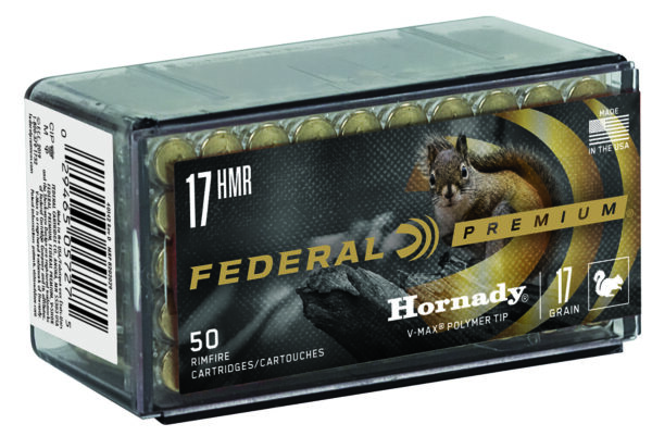 Federal P771 Premium Varmint & Predator 17HMR 17gr Hornady V-Max 50 Per Box/60 Case