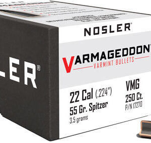 NOSLER BULLETS 22 CAL .224 - 55GR VARMAGEDDON TIPPED 250CT