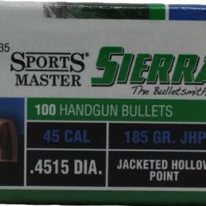 SIERRA BULLETS .45 CAL .4515 - 185GR JHP 100CT