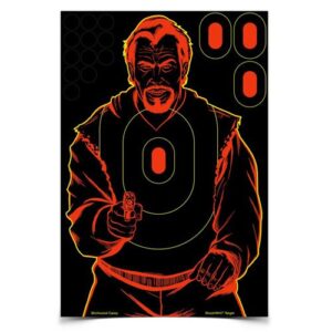 SHOOT-N-C 12" X 18" BAD GUY TARGET, 12 TARGETS