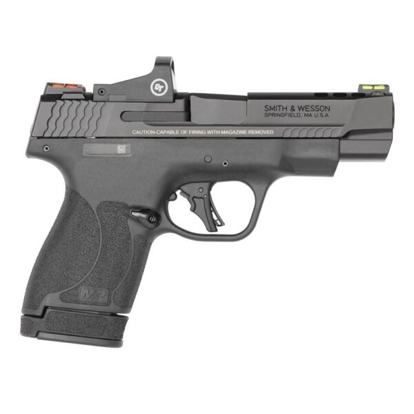 S&W PC M&P 9 Shield Plus Crimson Trace Handgun 9mm Luger 10rd Magazine 4" Ported Barrel Black USED