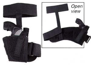 Uncle Mike's Sidekick Ankle Holsters Fits 2"  Barrel Small Frame 5- Shot Revolvers - Right Hand