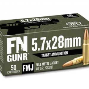 FN GUNR 5.7X28 40G SS201 FMJ 50RD BX 500RD CASE