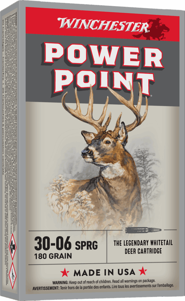 WINCHESTER SUPER X POWER POINT 30-06SPRG 180GR 20RD BX 200RD CASE