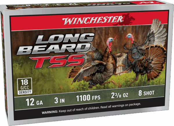 WINCHESTER LONGBEARD TSS 12 GA 3" #8  2-3/8 OZ 5 RD/BX 10 BX/CS