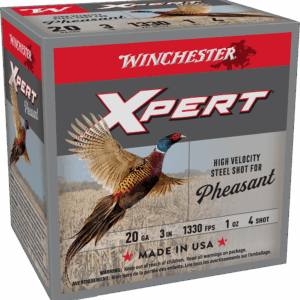WINCHESTER XPERT PHEASANT 20 GA 3" #4 STEEL 1 OZ LEAD FREE 25 RD/BX 10 BX/CS