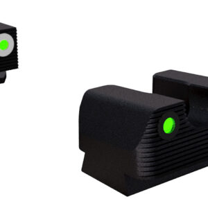 Rival Arms RA2B231G Night Sights for G42/G43/G48  Green Tritium White Outline Front Sight-Green Tritium Black Outline Rear Sight