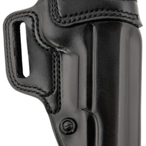 Galco AV212RB Avenger  OWB Black Leather Fits 1911 5" Belt Slide, Right Hand