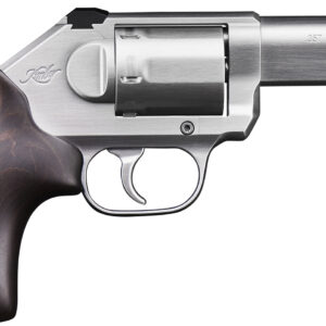 Kimber Mfg, Inc 3400011 K6S Stainless 3 357 Mag 6 Shot 3" Brushed Stainless Steel Barrel &s Cylinder, Brushed Stainless Steel Frame, Large Smooth Walnut Grip, Concealed Hammer
