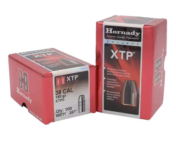 Hornady 35771 XTP  38Cal .357 180gr 100 Per Box/15 Case