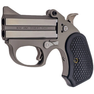 Bond Arms BAHB Honey B  22 Mag 2 Shot 3" Black Rough & Tumble Stainless Steel Barrel & Frame, Black Extended B6 Resin Grips