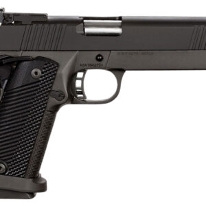 Rock Island 51738 Pro Ultra Match HC 40 S&W Caliber with 5" Barrel, 16+1 Capacity, Overall Black Parkerized Finish Steel, Beavertail Frame, Serrated Slide & Black G10 Grip