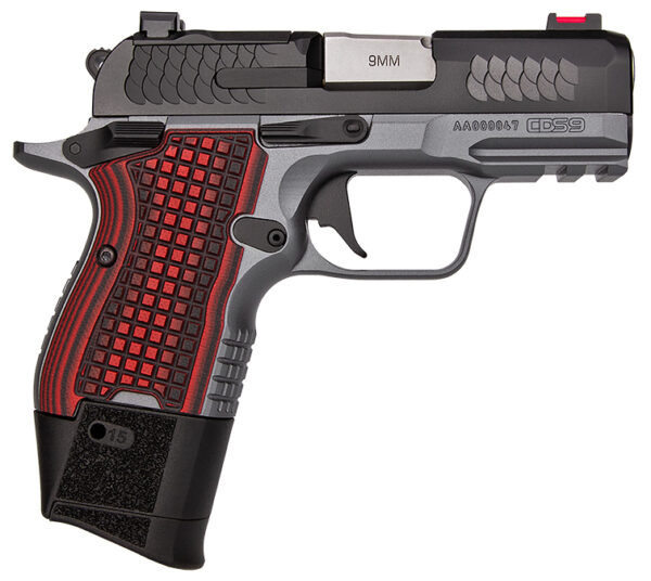 KIM CDS9 9MM TWO-TONE RED GRIPS OR RL
