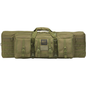 TACTICAL DOUBLE RIFLE BAG - GREEN, 13”H X 43”W X 4”D