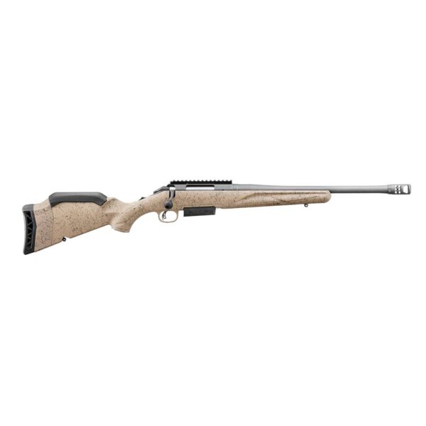 Ruger American Rifle Gen II Ranch .450 Bushmaster 3rd Magazine 16.1" 11/16x24 Threaded Barrel FDE Splatter Stock