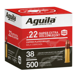 AGUILA 22LR HOLLOW PNT 38G CPHP 500RD BOX 4 PER CS