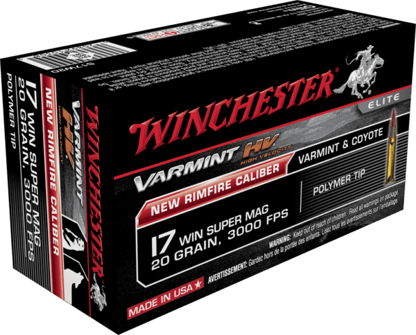 WINCHESTER VARMINT HV 17WSM 20GR PT 50RD BX 500RD CASE