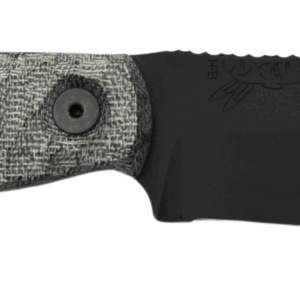 HALF FACE BLADES CROW SCALPER 4" BLADE, 8.3"OA, S45VN STEEL, ARMORY BLK, GRAY MICARTA GRIP