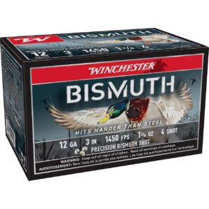 WINCHESTER BISMUTH 12 GA 3" #4  1-3/8OZ 15 RD/BX 10 BX/CS