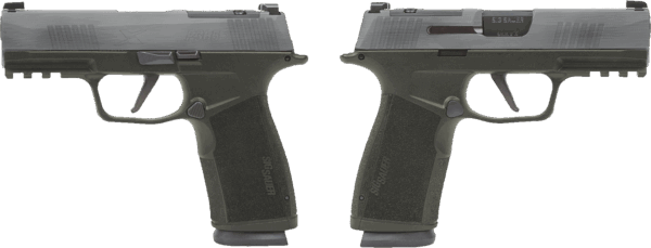 SIG SAUER P365 X-MACRO 9MM PSTL 3.7" CRUSHED SILVER BATTLEWORN 2-17RD MAGAZINES