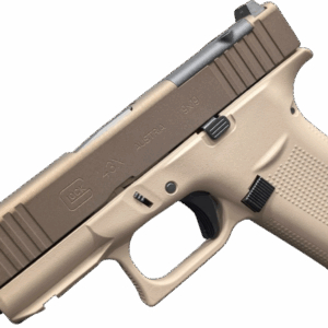 GLOCK 43X MOS 2 TONE TAN/BRONZE THREADED 9MM PISTOL 3.39"  2-10RD MAGS