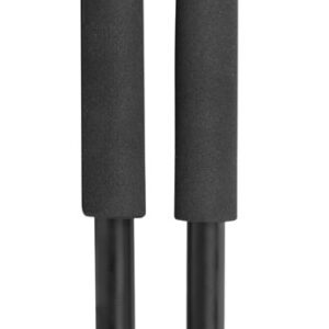 TruGlo TG8920XB Solid-Shot  Bipod 21-40" Collapsible Black Aluminum, Rubberized V-Brace, Twist Lock Adjustable Legs, Includes Carry Case w/Shoulder Strap