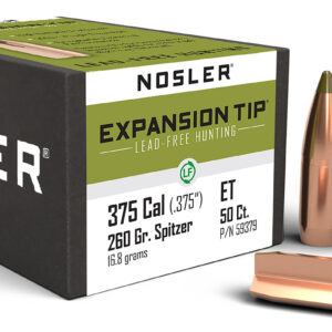 Nosler 59379 E-Tip  375Cal 260gr Spitzer Boat Tail 50/Box
