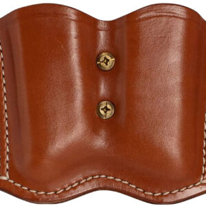 1791 Gunleather MAG21CBRA MAG2.1 Double Mag Holster Classic Brown Leather Belt Slide Belts 1.50" Wide Compatible w/ Single Stack Ambidextrous