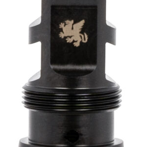 Griffin Armament TMPB22C1228 Paladin 2 Port Taper Mount 22 Cal 1/2"-28 tpi 1.88" 17-4 Stainless Steel Black Melonite QPQ