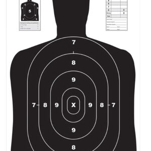 Birchwood Casey 37021 EZE-Scorer BC-27 Silhouette Paper Target 23" x 35" 100 Per Pack
